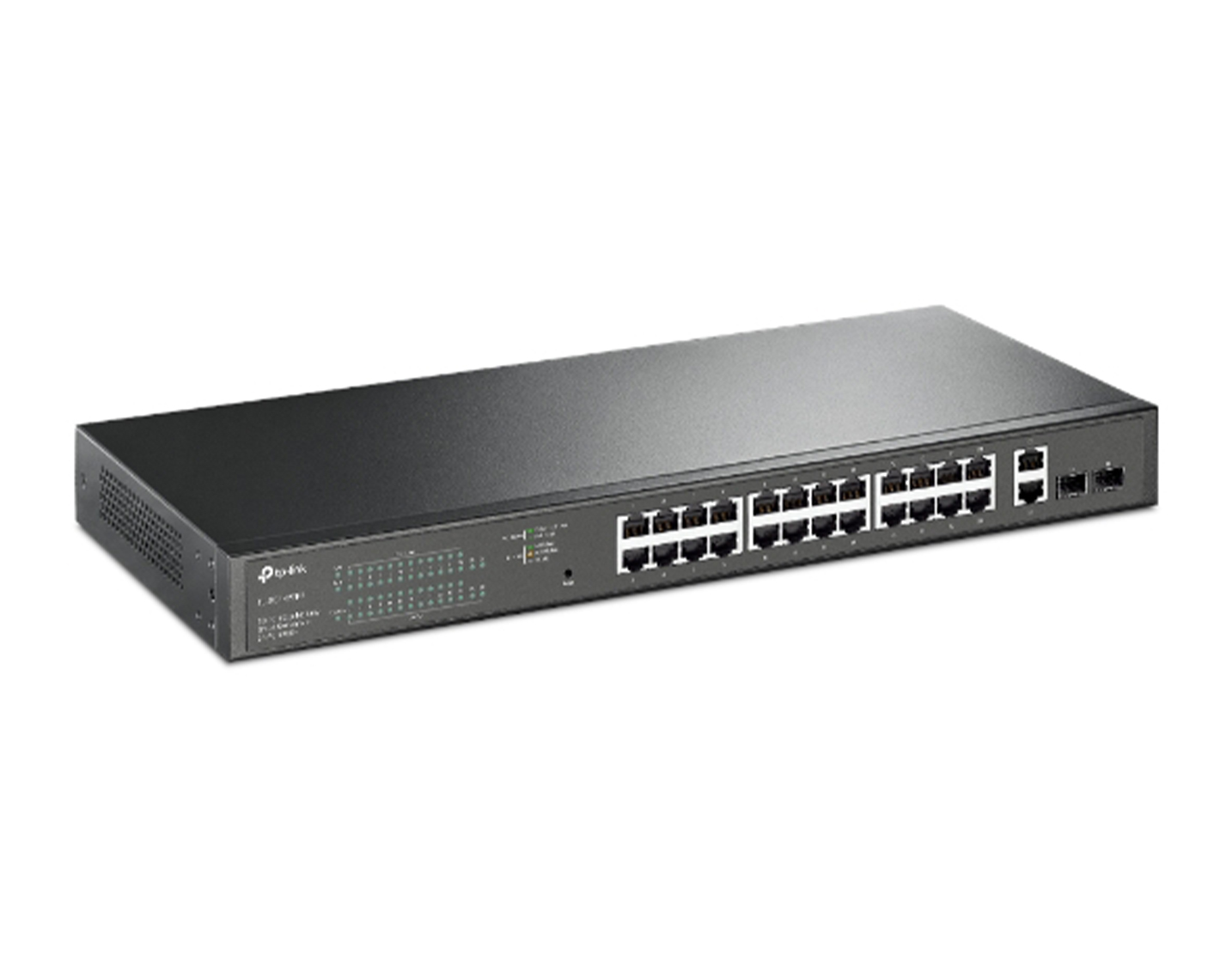 سوئیچ شبکه 26 پورت + 2 پورت SFP با 24 پورت +PoE تی پی لینک مدل TL-SG1428PE-2